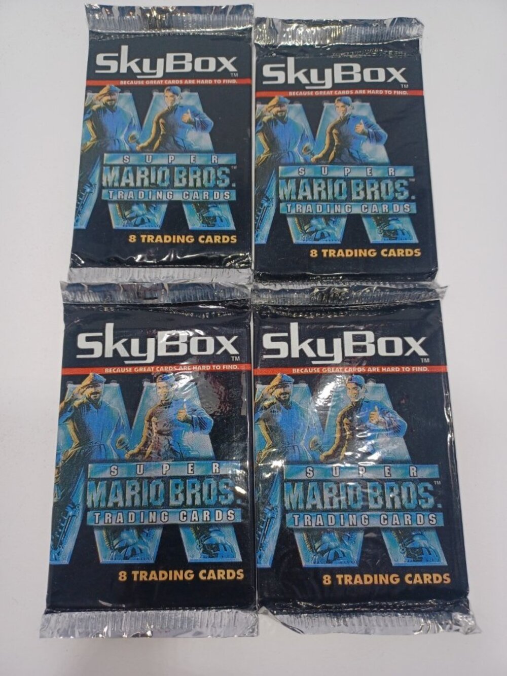 Lot Of 4- 1993 Skybox Super Mario Bros Trading Card Packs-SEALED!